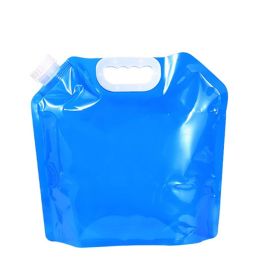 s5L Water Bag Folding Portable Sports Storage Container Jug Bottle For Outdoor Travel Camping with Handle Folding Water Bag